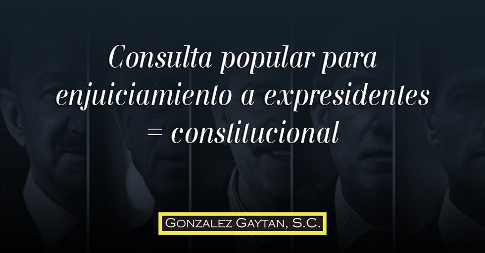 Consulta popular para enjuiciamiento a expresidentes = constitucional